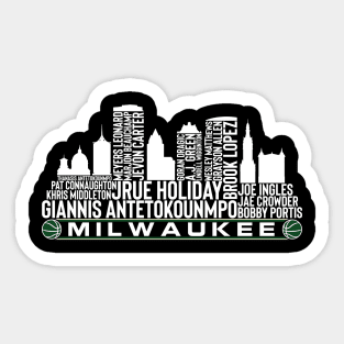 Milwaukee Basketball Team 23 Player Roster, Milwaukee City Skyline Sticker